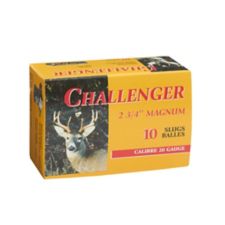 CHALLENGER 20 GAUGE, 2-3/4-in, 7/8 oz. RIFLED SLUG - Accuracy Plus