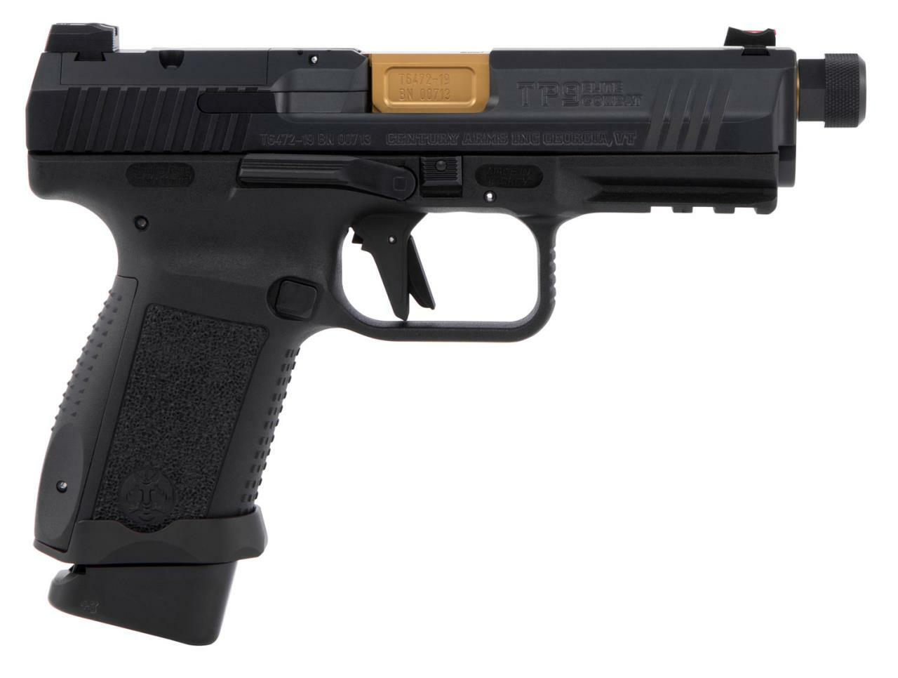 CANIK TP9 ELITE COMBAT EXECUTIVE BLACK SEMI-AUTO PISTOL 9MM THREADED ...